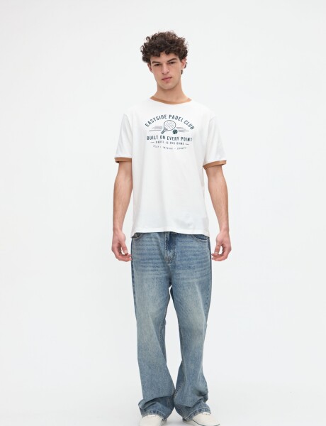 Remera Mikel Off white