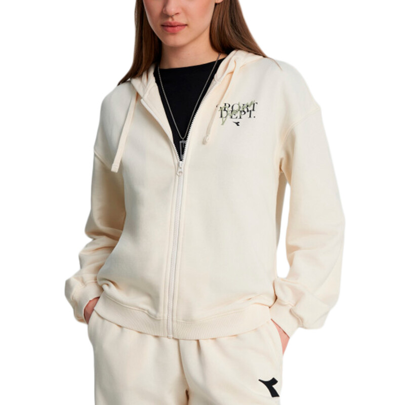 Campera Diadora Mujer Casual Blanco