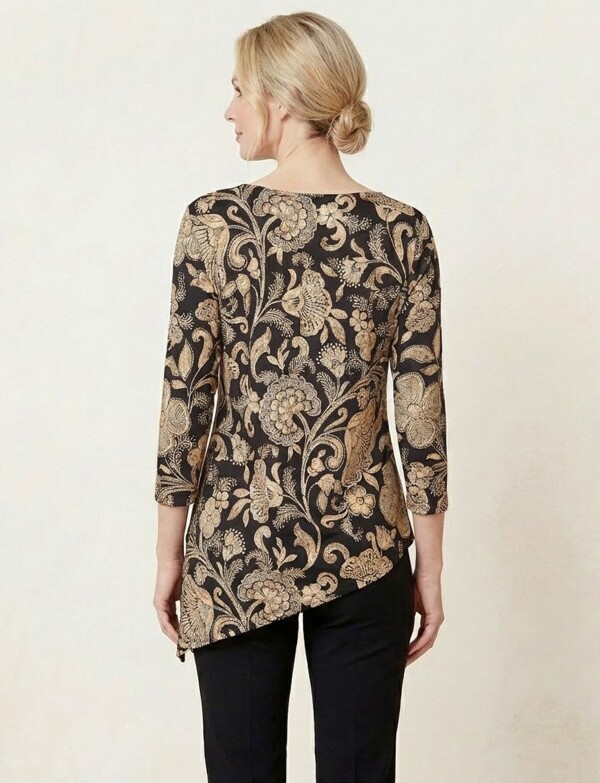 Blusa Flores NEGRO/MULTI