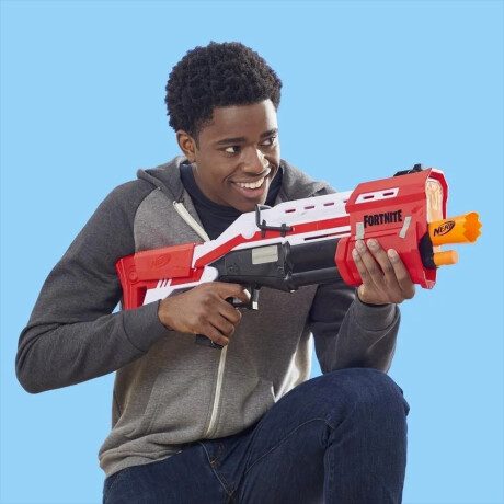 Pistola Nerf Fortnite Ts Dardos Diseños Unico Hts Rojo