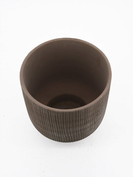 MACETA DECORATIVA MARRON