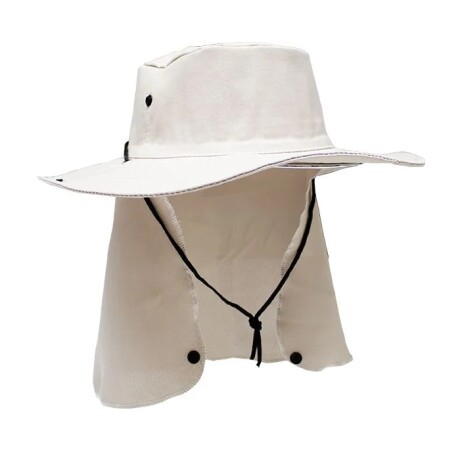 Sombrero de pescador con cubrenuca y protección UV50+ KING BRASIL Beige