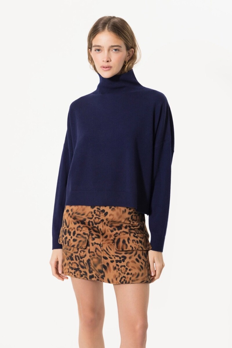Polera Warm Azul Marino
