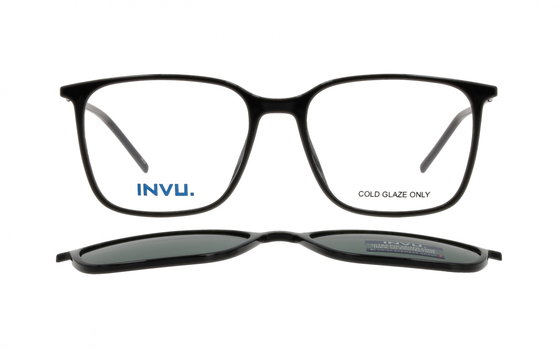 INVU Clip-On 42513A col Black Pol 