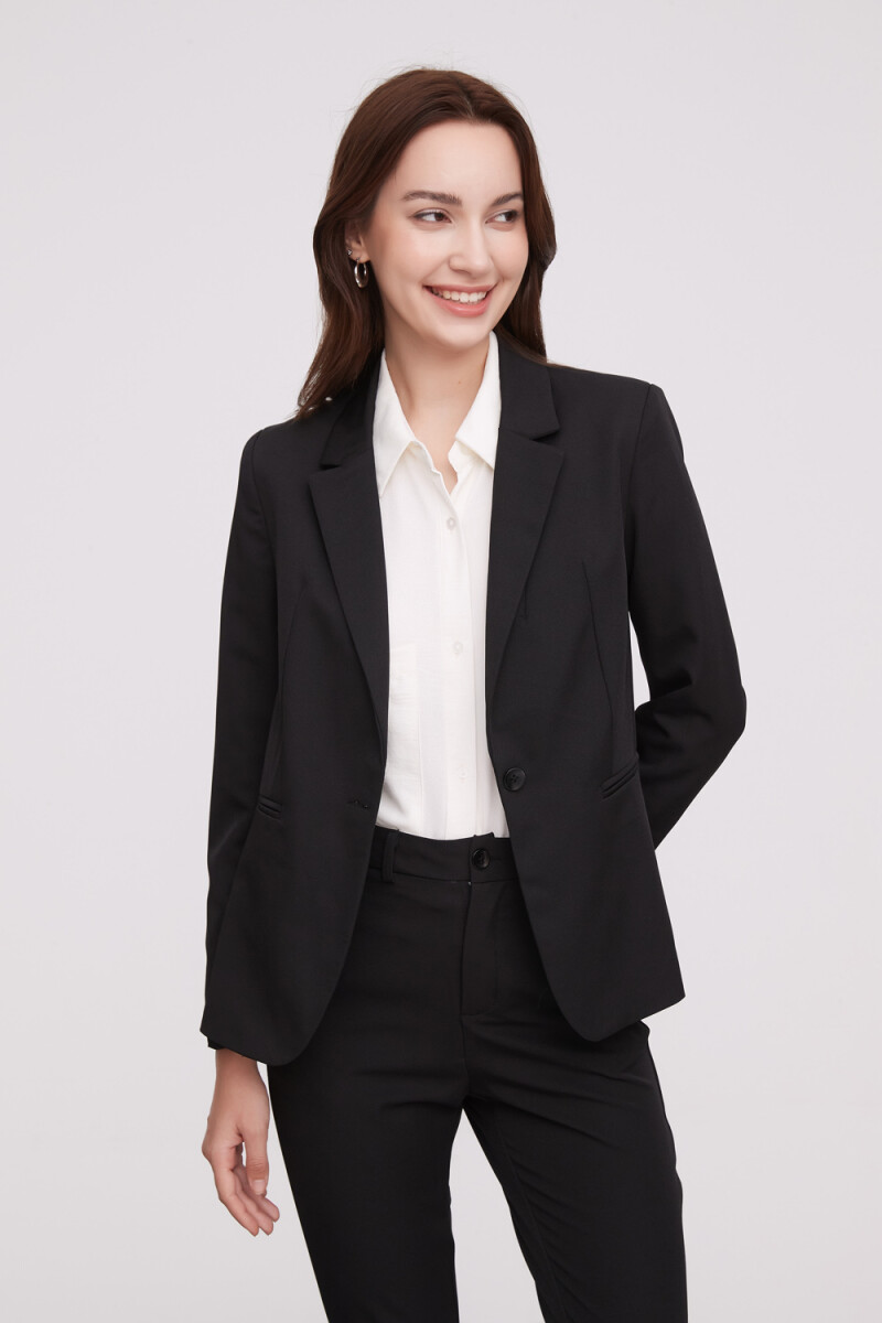 Blazer Theron - Negro 