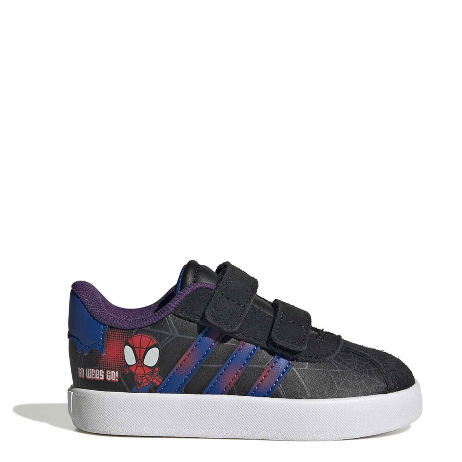 Championes de Niños Adidas Marvel Spider Man Vl Court 3.0 Infantil Negro - Azul