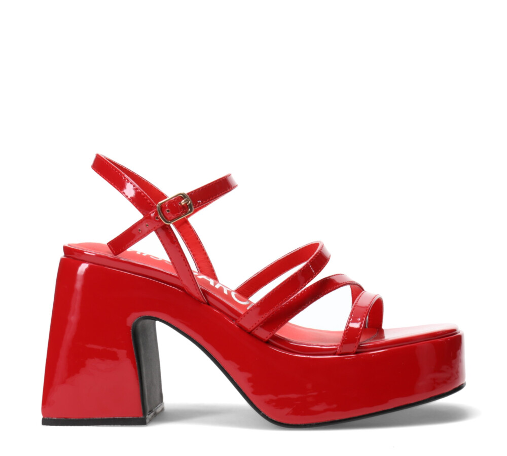 Sandalia JAKARTA de fiesta con tiras Red