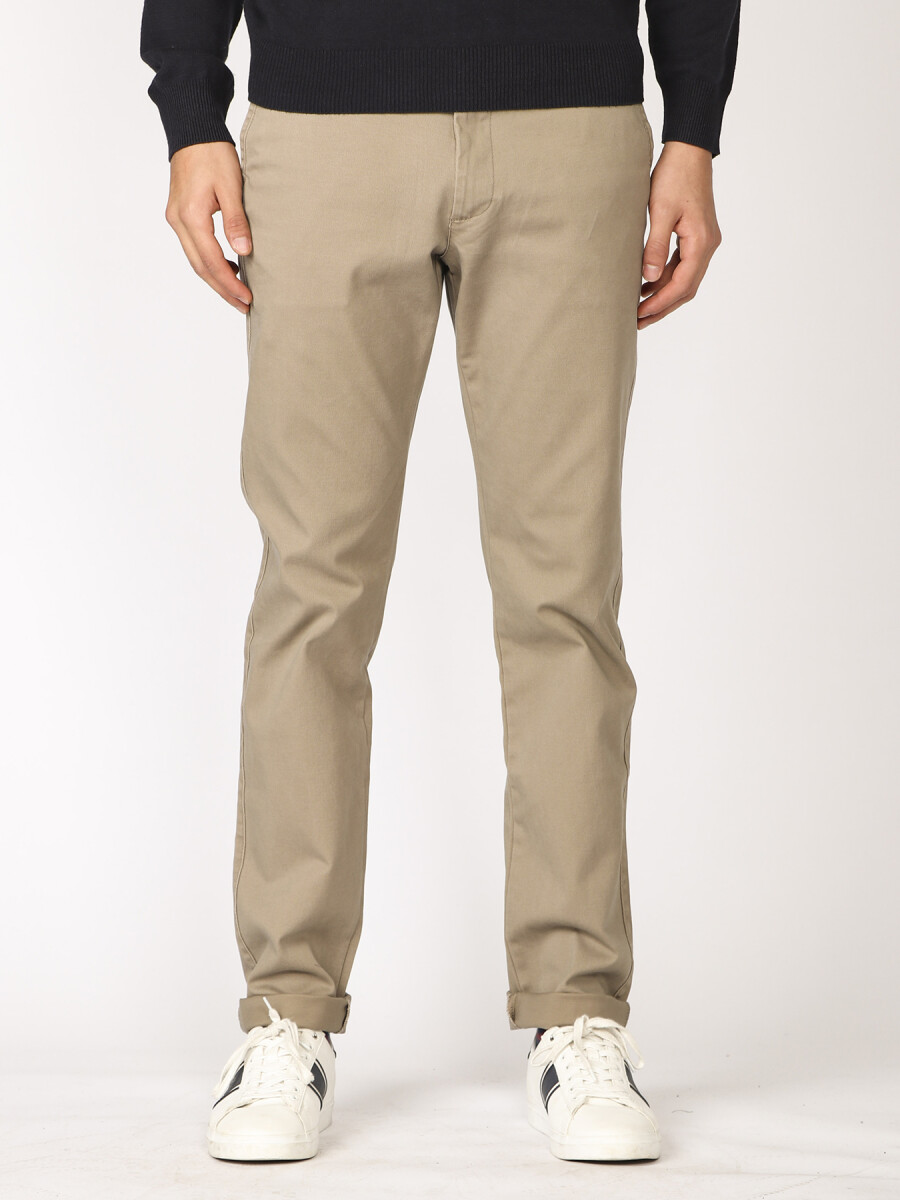 PANTALÓN SPORT S/PINZAS HARRY - Camel 