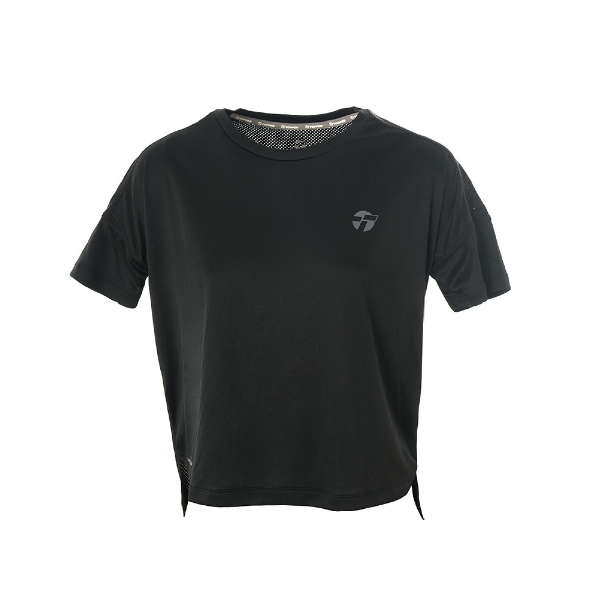 T-SHIRT MC WMN RNG UP verde silver - NEGRO 