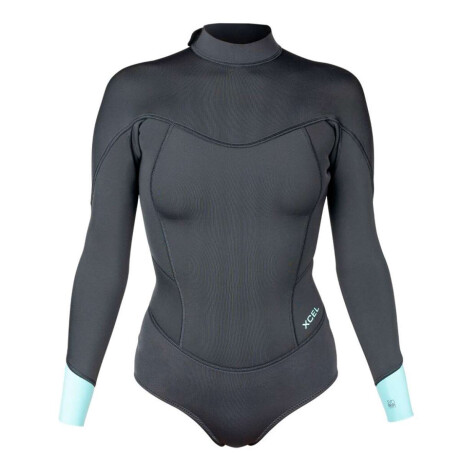 Traje Xcel Axis L/S Spring 2 mm Cheeky Cut Back Zip Negro