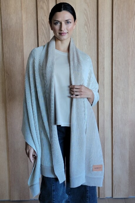 Bufandón Laurel Beige