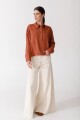 BLUSA POLO LINEN Rayas Terrac