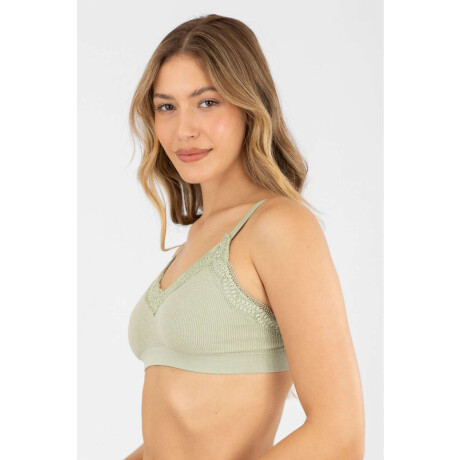 Soutien triangulo camelina Verde malva