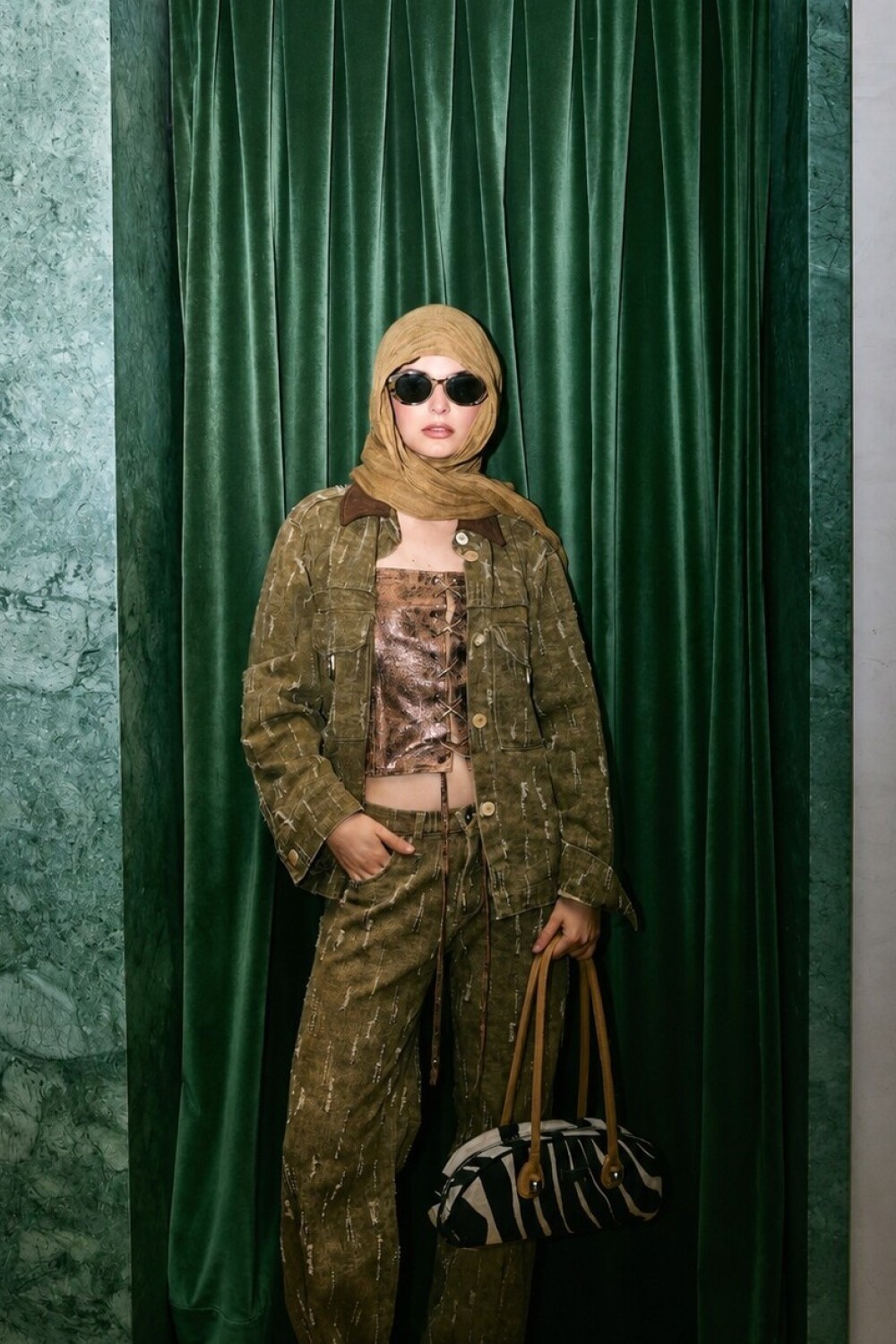 Ribbon Jacket Verde