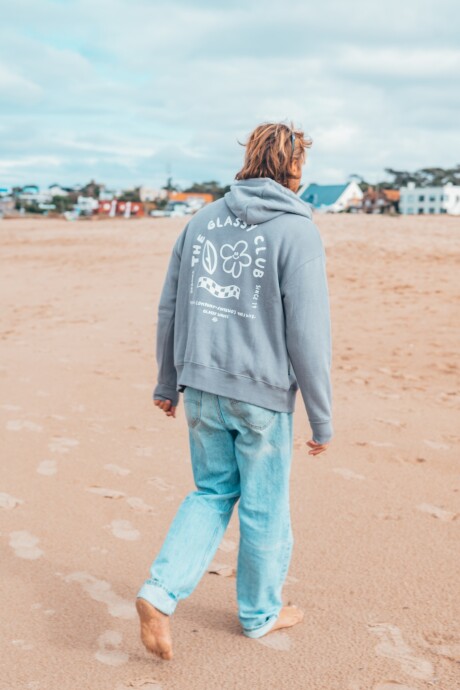 Hoodie Surfing Club / Gris U