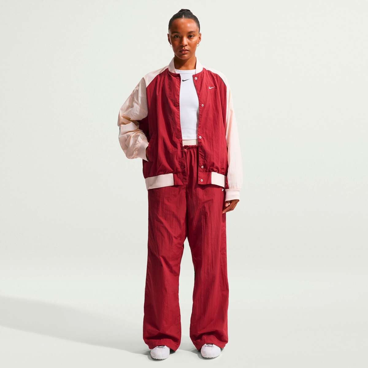 Campera Chaqueta De Mujer Nike Sportswear - Rojo 