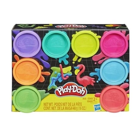 Play-Doh Pack X 8 Masas HASBRO Colores Surtidos Play-Doh Pack X 8 Masas HASBRO Colores Surtidos