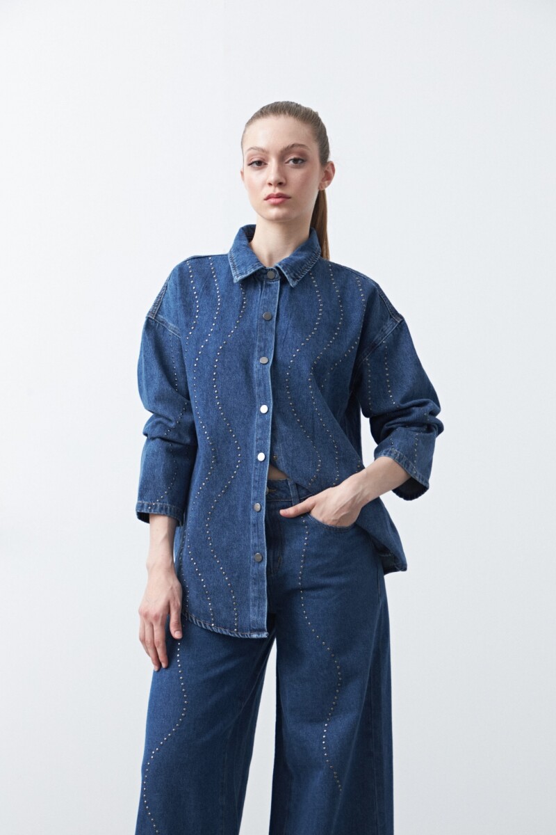 SOBRECAMISA ADELE Azul Oscuro