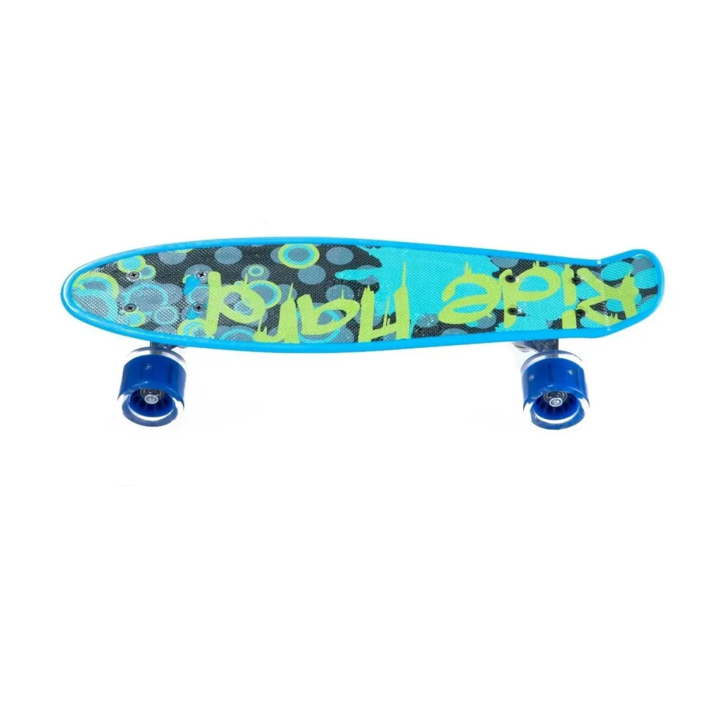 Set de patineta penny estampada y ruedas con luz de 55cm + Set de protección + casco De 6 A 10 años Set de patineta penny estampada y ruedas con luz de 55cm + Set de protección + casco De 6 A 10 años