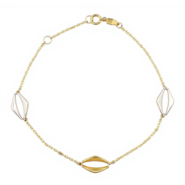 Pulsera Jardin Bicolor -Oro bajo-Sin piedra-PU8071 sinpiedra