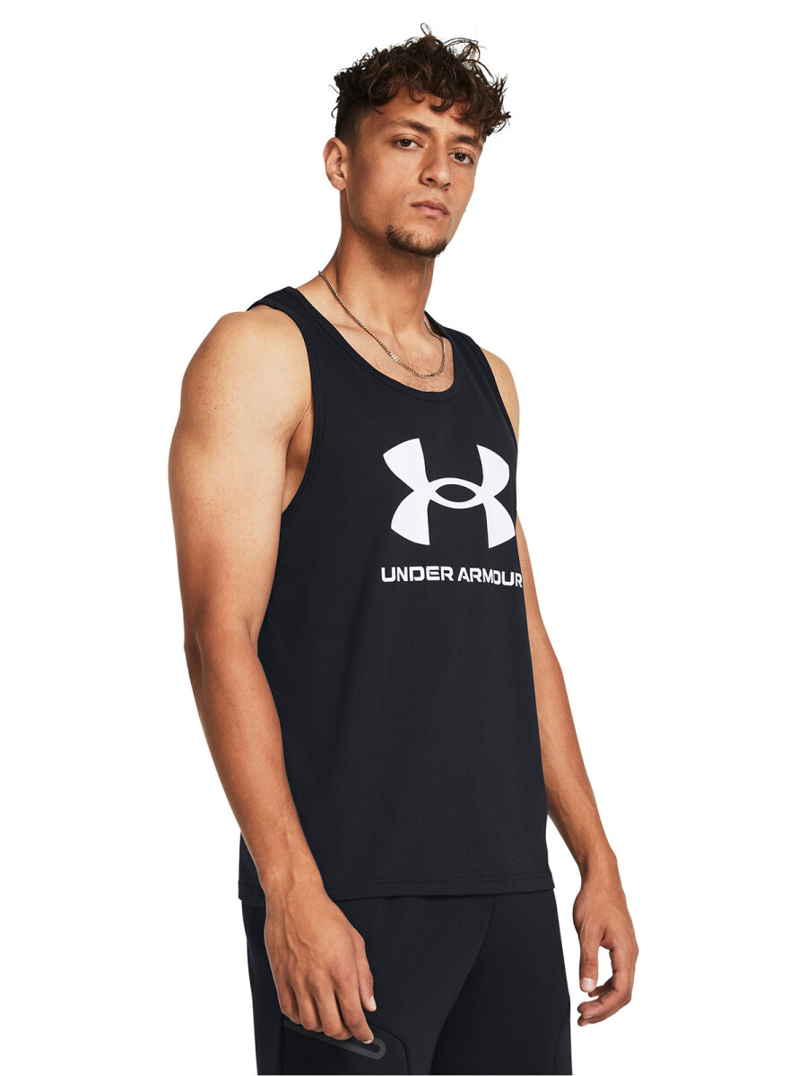 Musculosa Under Armour de Hombre - 1382883-001 - Negro-blanco 