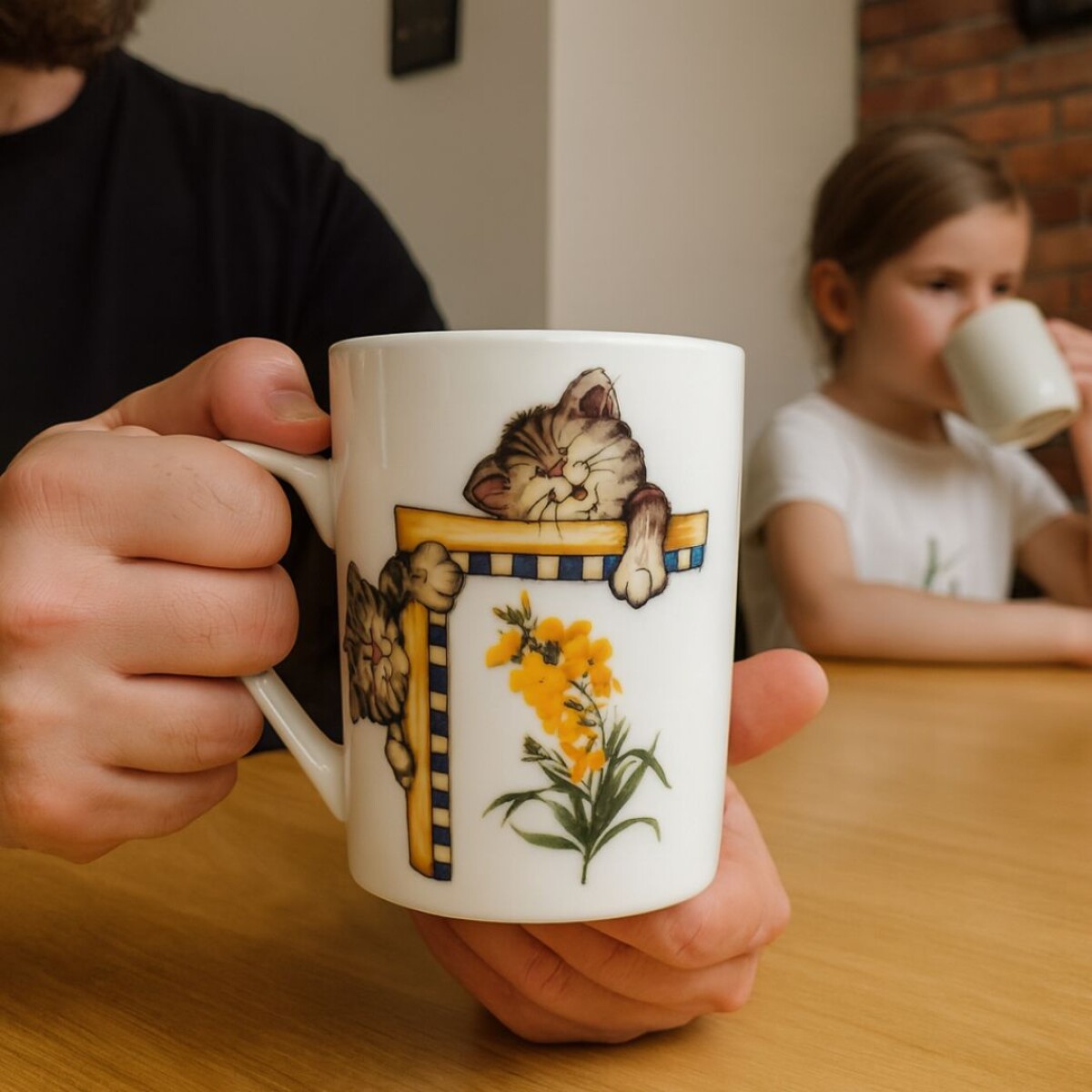 TAZA DE CERAMICA GATO 7X9,5CM 