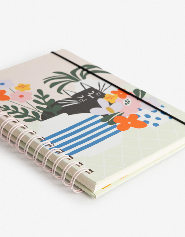 Anotadores Cuadernos y Memos Cuaderno Cuaderno A5 Tapa Dura Con Espiral - Combinacion Multicolor