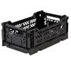 Caja organizadora plegable y apilable Chica Black
