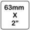 Codo de compresión 63 mm x 2"