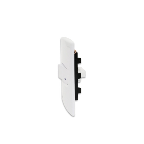 Plaqueta armada c/1 int.unipolar blanco puro Sica SK3460