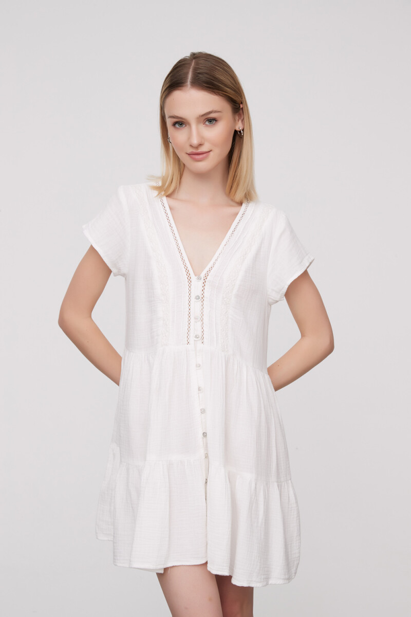 Vestido Kirian - Marfil / Off White 