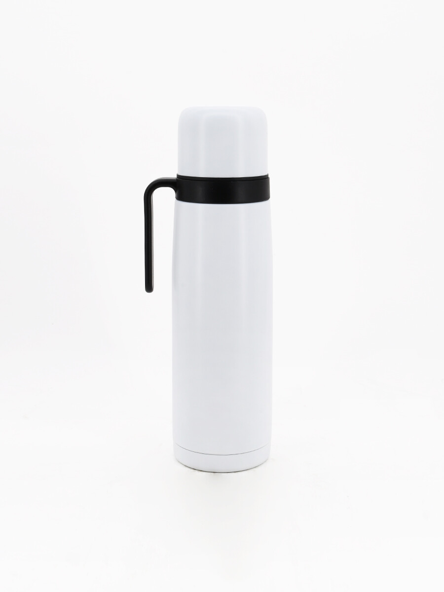 TERMO INOX CON ASA 1 LITRO - BLANCO 