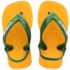 Ojotas Havaianas Baby Brasil Logo Amarillo
