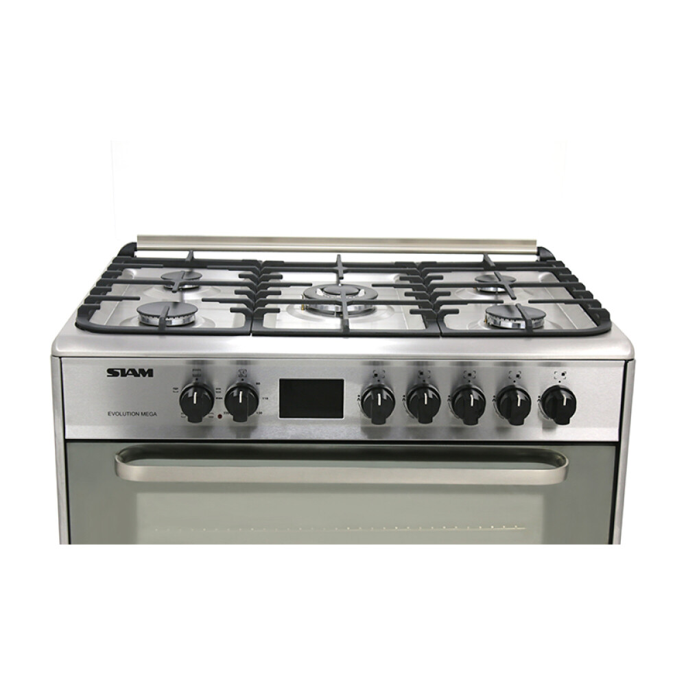 Cocina Combinada Siam 5 Hornallas SI-CC90EV-M Acero inoxidable