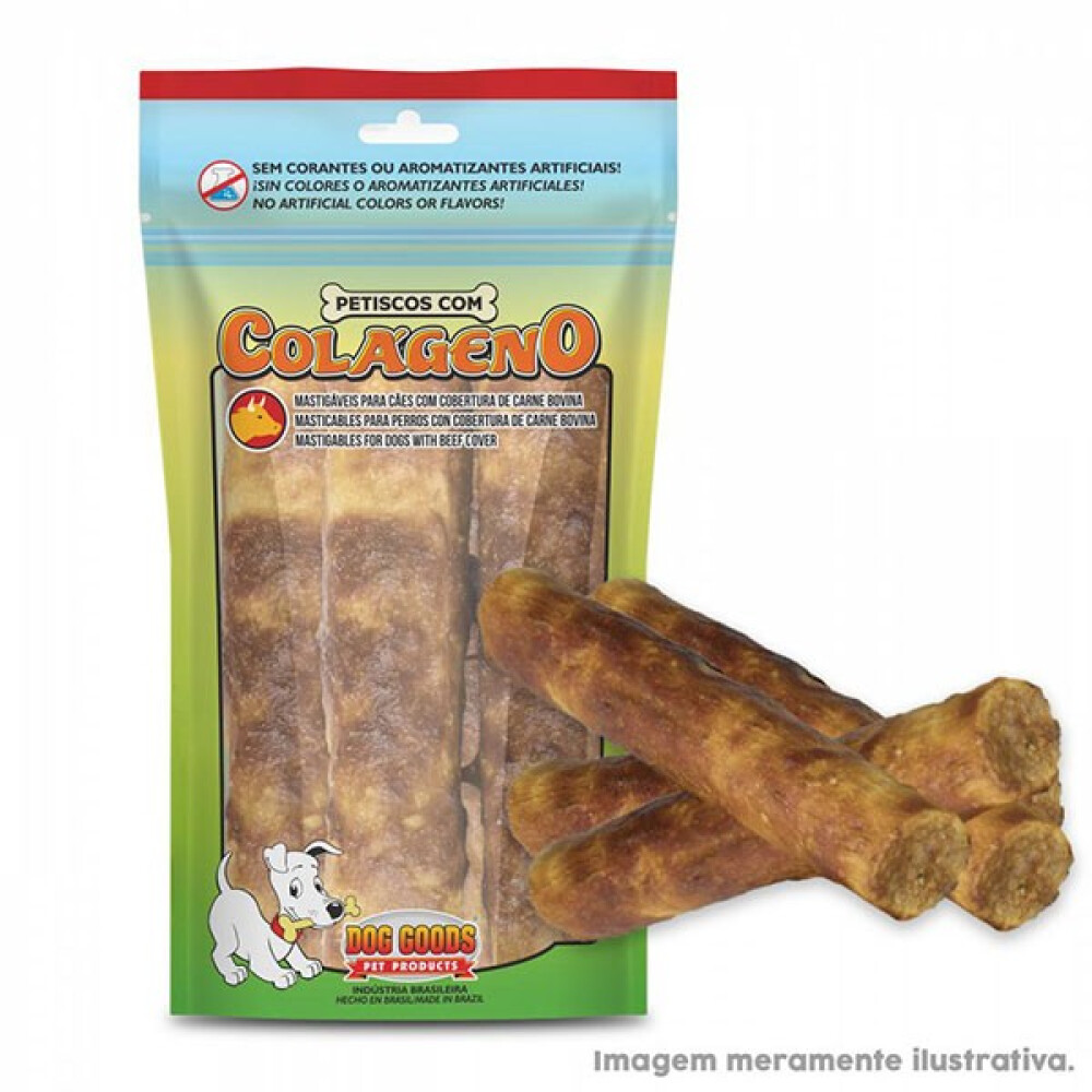 ROLL COLÁGENO MEDIUM DOG GOODS CARNE X4 100G ROLL COLÁGENO MEDIUM DOG GOODS CARNE X4 100G