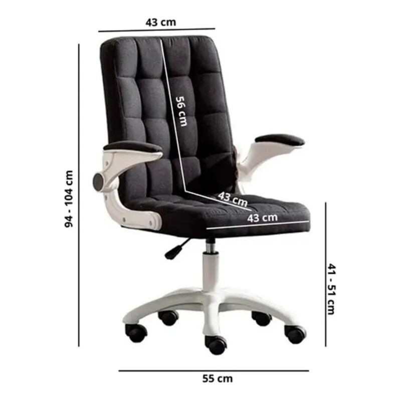 Silla De Oficina Noffice Super Ergonómica Giratoria Negro
