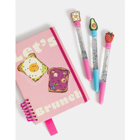 Set De Lapiceras Y Estuche Combinacion Multicolor