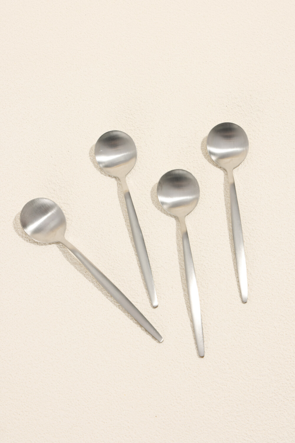 Cuchara De Té Fiordo, Set 4 Un. Plateado Color Unico