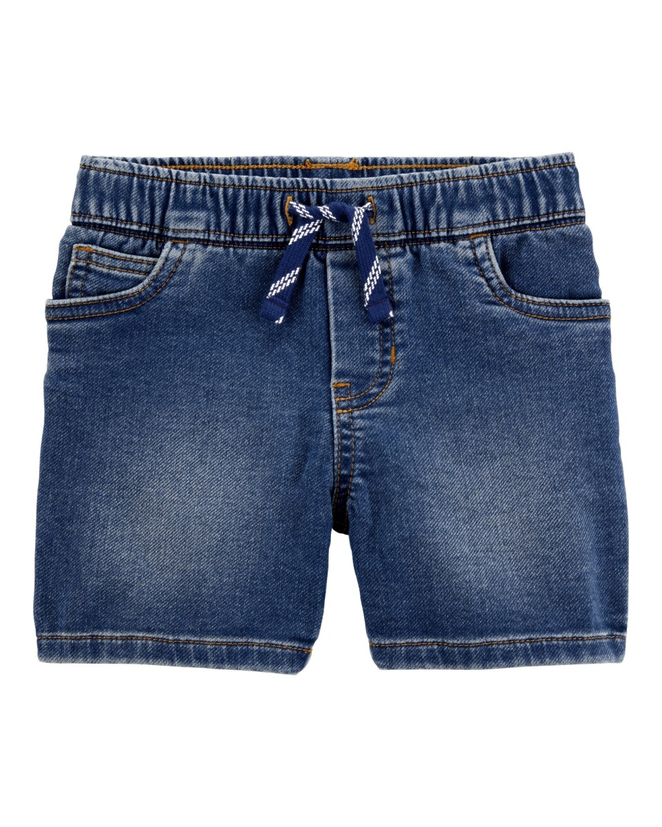 Short jean con cordón 