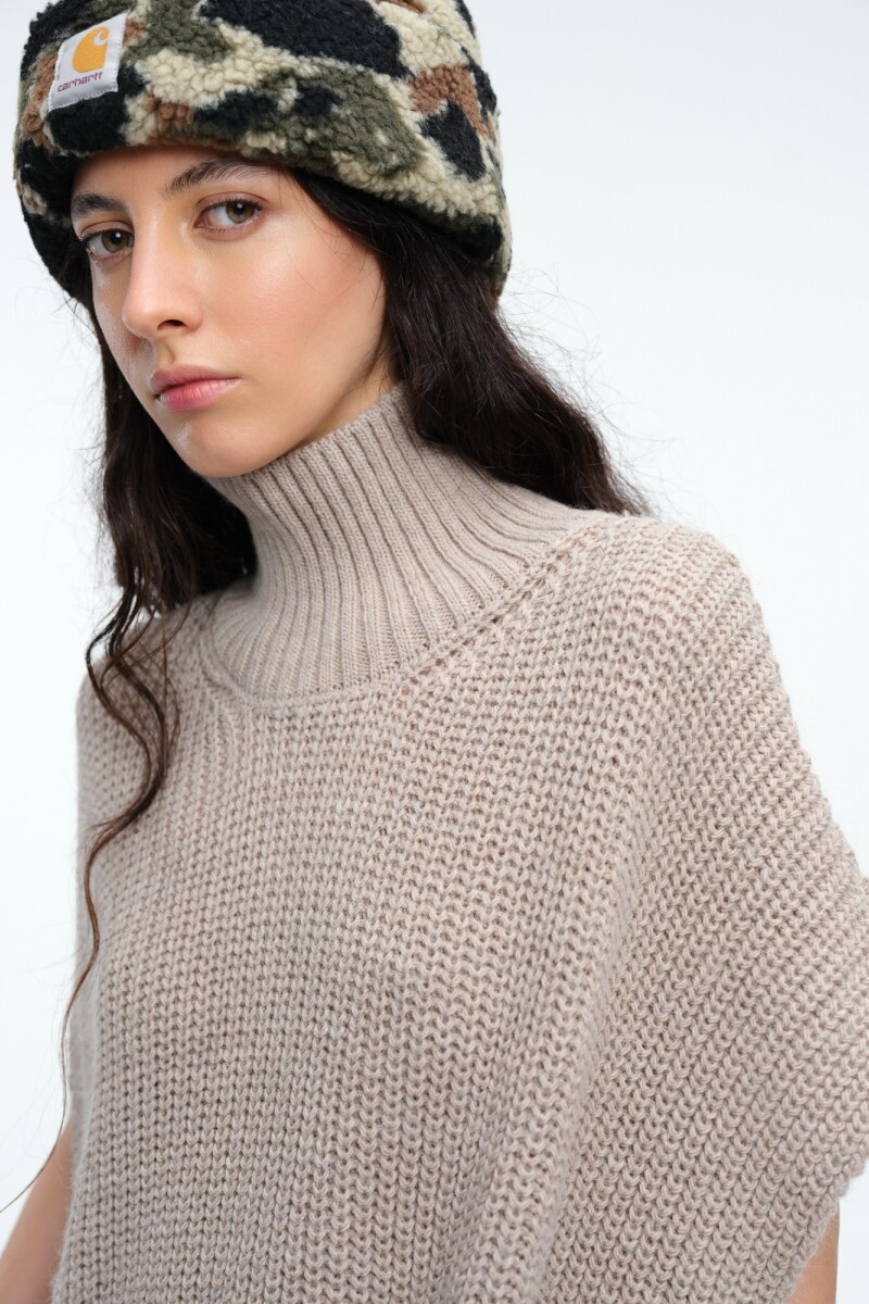 CHALECO PONCHO Camel