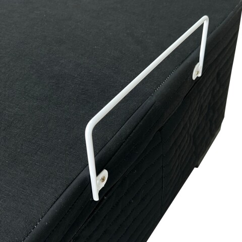 BASE BOX BAUL 1 PLAZA - 78 x 188 x 35 cm - Madera Maciza - Negro BASE BOX BAUL 1 PLAZA - 78 x 188 x 35 cm - Madera Maciza - Negro