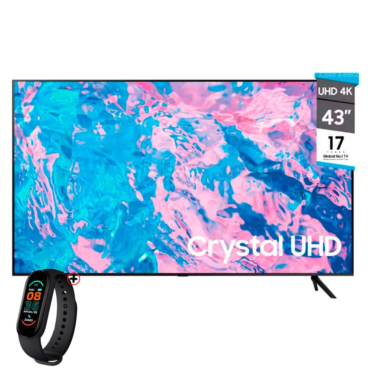 Samsung Smart Tv 43 Cu7000 Crystal Uhd 4k 2023 + Smartwatch 