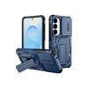 Protector para Samsung Galaxy S25 con soporte color azul Protector Para Samsung Galaxy S25 Con Soporte Color Azul