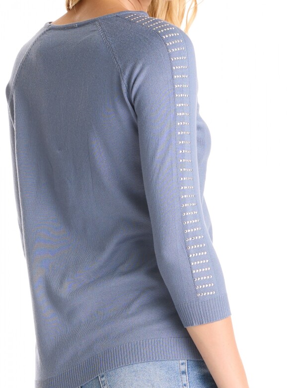 Buzo Tachas CELESTE OSCURO