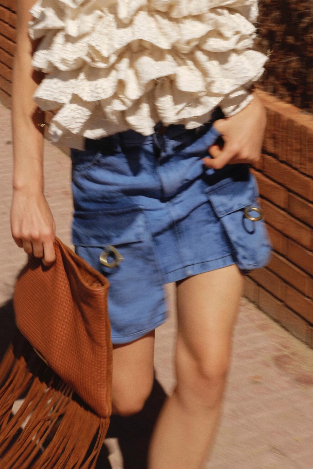 Smoky Mini Skirt Jean Claro