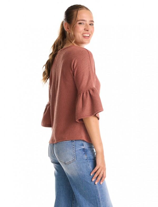 Buzo Manga Amplia TOSTADO