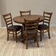 JUEGO DE COMEDOR SUE+ 4 SILLAS TAPIZADAS JUEGO DE COMEDOR SUE+ 4 SILLAS TAPIZADAS
