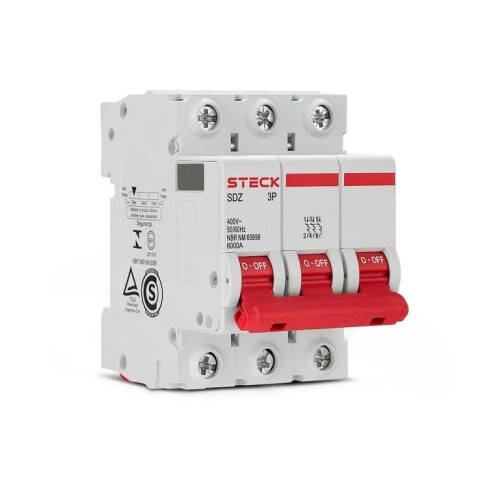 DISYUNTOR DIN SDZ 3X50 A 06KA - STECK DISYUNTOR DIN SDZ 3X50 A 06KA - STECK