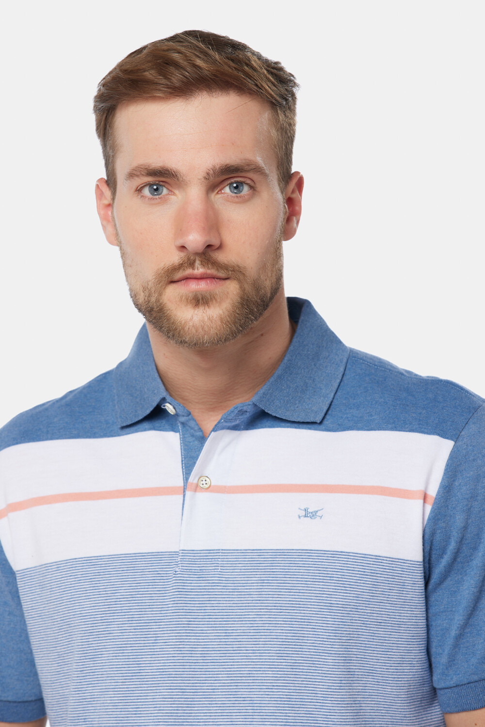 POLO JERSEY RAYADA Piedra
