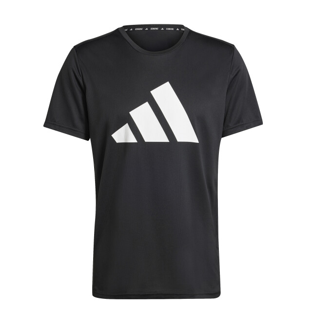 Remera de Hombre Adidas Run It Negro - Blanco